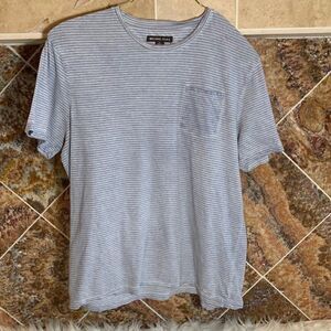 Michael Kors Men's Textured Striped Crewneck T-Shirt Size XL